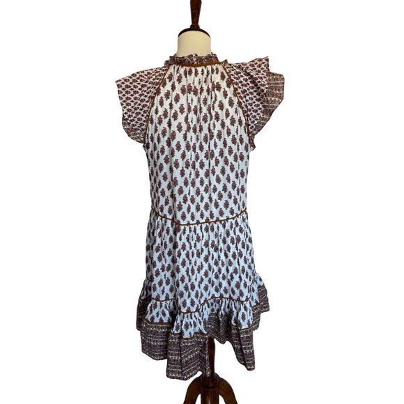 Veronica Beard Amoura Cotton Print Swing Dress - Picture 3 of 5